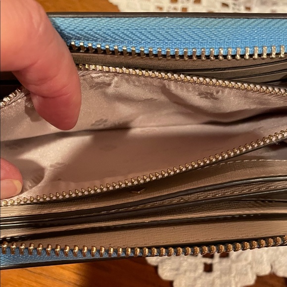 Kate Spade Blue Wallet with Fish Accents - Picture 5 of 7